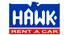 Hawk rent a car logo